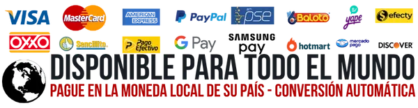 Medios de pago disponibles